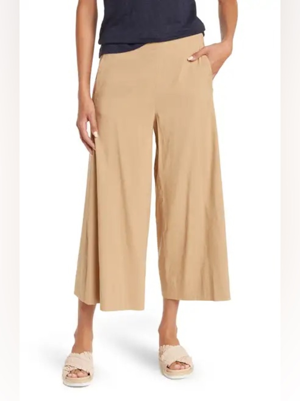 Vince Linen Blend Cullote Pants